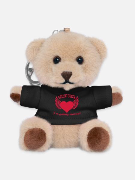 hen night - Teddy Keyring - black