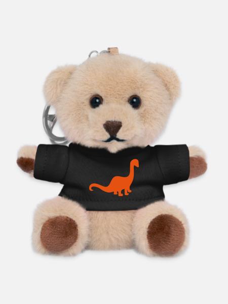 dino - Teddy Schlüsselanhänger - Schwarz