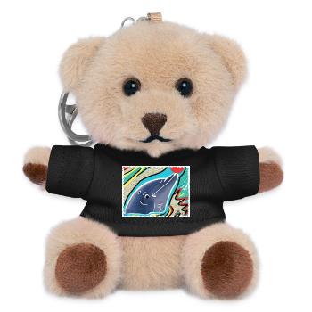 Eg Delfin I Tier I Photo I Drawing - Teddy Keyring - black - Front