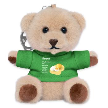 Senfeier Rezept - Teddy Schlüsselanhänger - Grün - Vorne