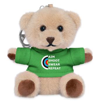Aim Shoot Swear Repeat - Archery Target - Porte-clés ourson - vert - Devant