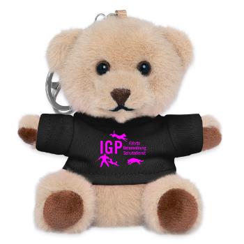 IGP Hundesport - pink - Teddy Schlüsselanhänger - Schwarz - Vorne