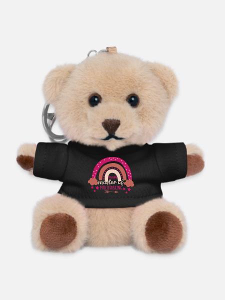 Mom Queen of Rainbow Multitasking - Teddy Keyring - black