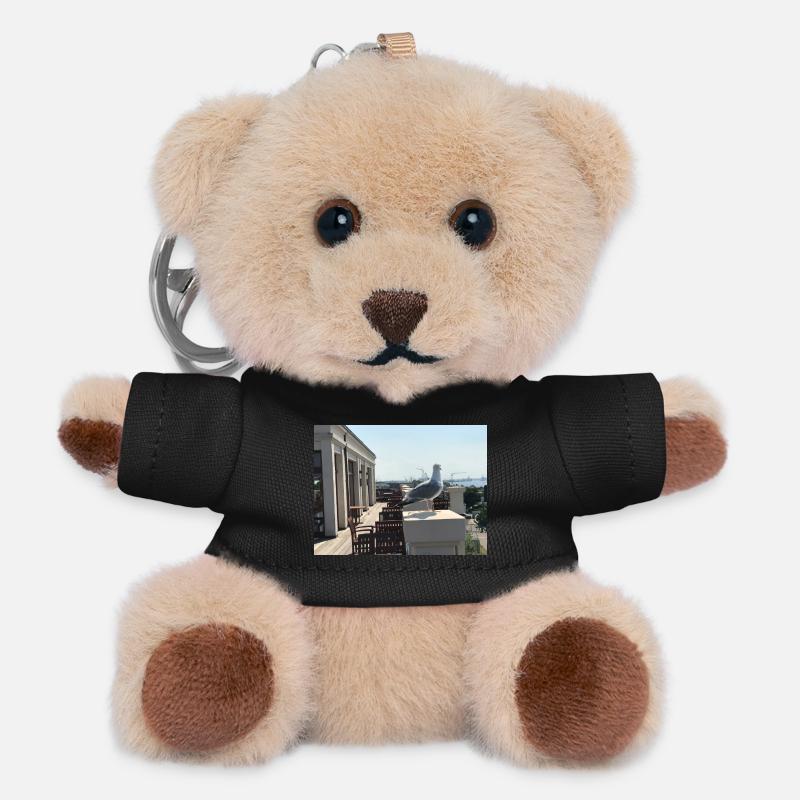Seagull view at the harbour roof terrace - Teddy Keyring - black