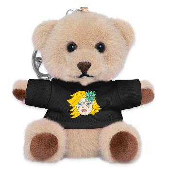 summer girl - Teddy Schlüsselanhänger - Schwarz - Vorne