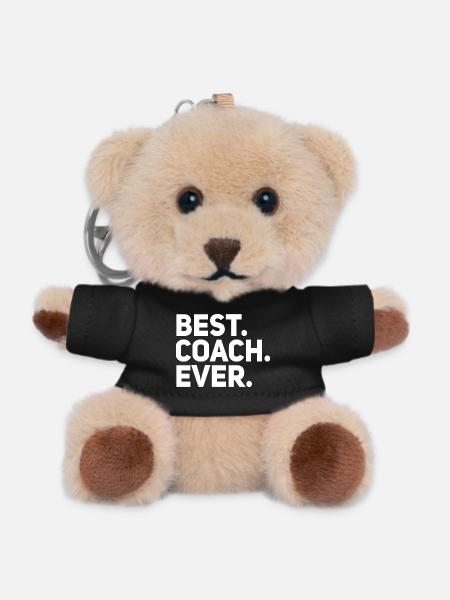 Bester Trainer aller Zeiten - Teddy Schlüsselanhänger - Schwarz