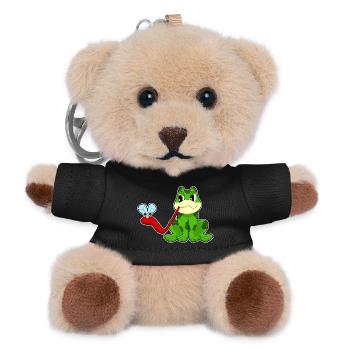 Mouche grenouille - Porte-clés ourson - noir - Devant