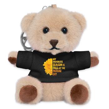 My favorite season is Fall of the Patriarchy - Teddy Schlüsselanhänger - Schwarz - Vorne