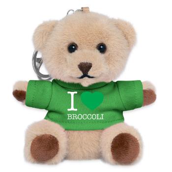 I LOVE BROCCOLI Brokkoli - Teddy Keyring - green - Front
