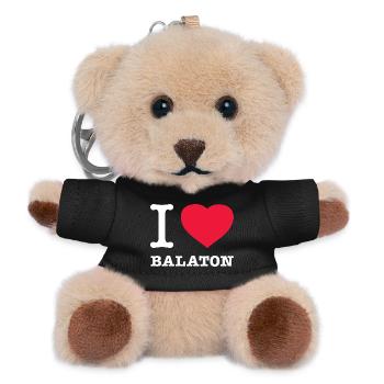 I LOVE BALATON - Teddy Schlüsselanhänger - Schwarz - Vorne