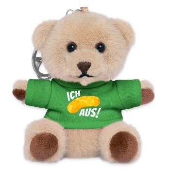 Ich flip aus! - Erdnussflip Peanut - Teddy Schlüsselanhänger - Grün - Vorne