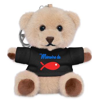 FISH. MEMORY. HUMOR - Teddy Keyring - black - Front