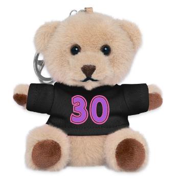 30. 30 YEARS. 30th ANNIVERSARY. 30TH ANNIVERSARY. - Teddy Keyring - black - Front