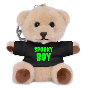 Spooky Boy Halloween Graphic Tee - Teddy Keyring - black - Front