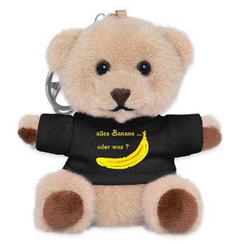 Banana fruit - Teddy Keyring - black - Front