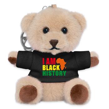 I am Black History - Teddy Keyring - black - Front