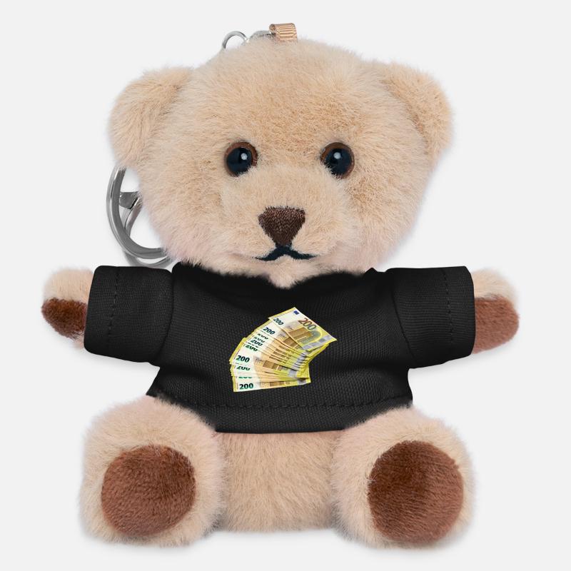 Noble Euro banknote design - Teddy Keyring - black