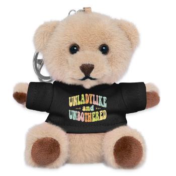 Unladylike and Unbothered - Teddy Keyring - black - Front