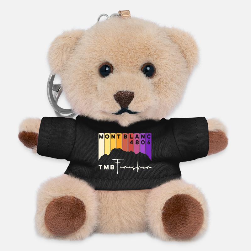 TMB Tour de Mont Blanc Montblanc Finisher - Teddy Keyring - black