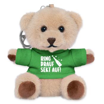 JGA Team Braut Junggesellinnenabschied - Teddy Schlüsselanhänger - Grün - Vorne