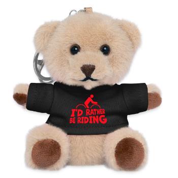 I-d_Rather_Be_Riding_My_Bike_15 - Teddy Keyring - black - Front