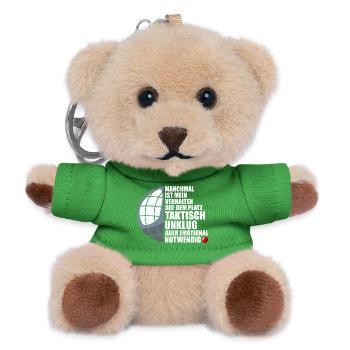 Mein Verhalten Petanque Boule Boulespieler - Teddy Schlüsselanhänger - Grün - Vorne