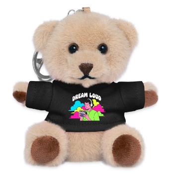 Dream Loud Neon Vibes - Teddy Keyring - black - Front