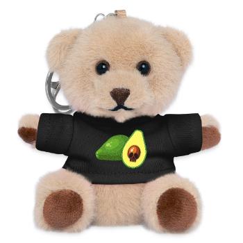 Avocado-Schädel - Teddy Schlüsselanhänger - Schwarz - Vorne