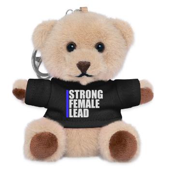 Strong Female Lead Feminismus Empowerment Frauen - Teddy Schlüsselanhänger - Schwarz - Vorne