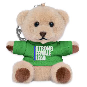 Strong Female Lead Feminism Empowerment Women - Teddy Keyring - green - Front