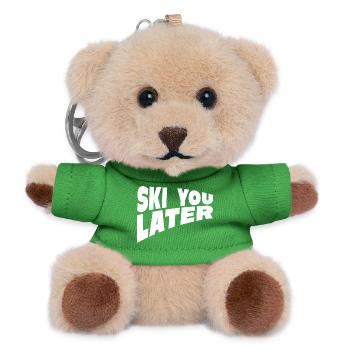 Funny Ski You Later Quote - Teddy Schlüsselanhänger - Grün - Vorne
