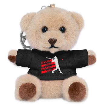 Baseball Season Is The Best Season Fan Spiel Sport - Teddy Schlüsselanhänger - Schwarz - Vorne