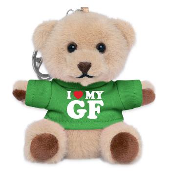 I Heart My GE - Teddy Keyring - green - Front