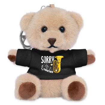 Vintage Euphonium Player - Teddy Keyring - black - Front