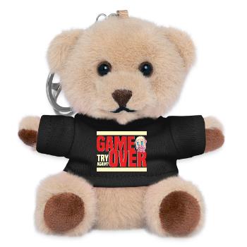 Un humour rétro de game over encore ? - Porte-clés ourson - noir - Devant
