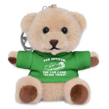 Ja, das Offiziersauto kam so. JDM - Teddy Schlüsselanhänger - Grün - Vorne