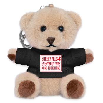Surely Not Everybody Was Kung Fu Fighting Lustig - Teddy Keyring - black - Front