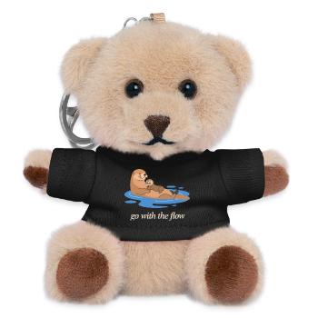 Otter Duo : Laisse Aller avec le Courant - Porte-clés ourson - noir - Devant