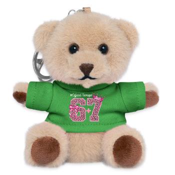 13th Birthday Shirt Funny Meme 67 Birthday 13 - Porte-clés ourson - vert - Devant