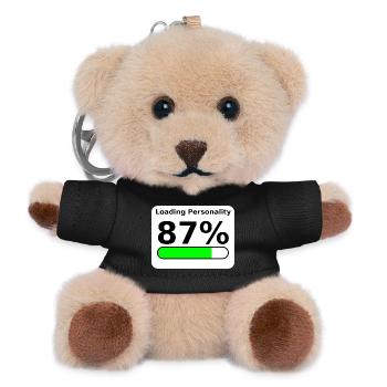 Loading Personality 87% – Nerdy Statement Tee - Teddy Keyring - black - Front