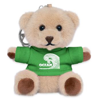 The White Wave - Teddy Keyring - green - Front