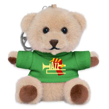 Jazz Brass - Teddy Keyring - green - Front