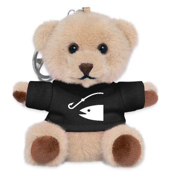 Angeln - Teddy Schlüsselanhänger - Schwarz - Vorne