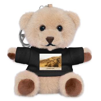 Island im Winter - Teddy Schlüsselanhänger - Schwarz - Vorne