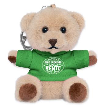 Legende geht in Rente - Teddy Schlüsselanhänger - Grün - Vorne