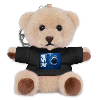 Hai Not My Day - Teddy Keyring - black - Front