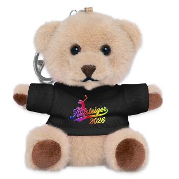 Volleyball Aufsteiger Meister Shirt 2026, bunt - Teddy Schlüsselanhänger - Schwarz - Vorne
