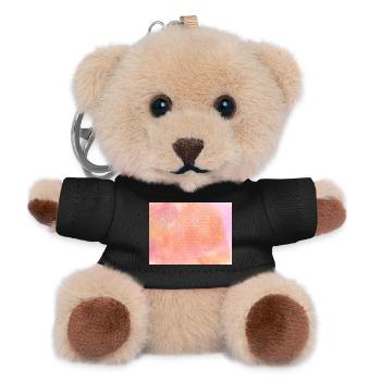 Pastellwasser Farbenglanz - Teddy Schlüsselanhänger - Schwarz - Vorne