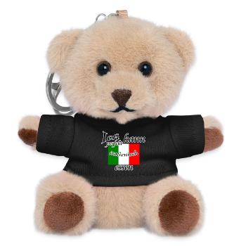 Perfekt Italienisch Geschenk - Teddy Schlüsselanhänger - Schwarz - Vorne