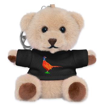 fasan vogel jäger - Teddy Schlüsselanhänger - Schwarz - Vorne